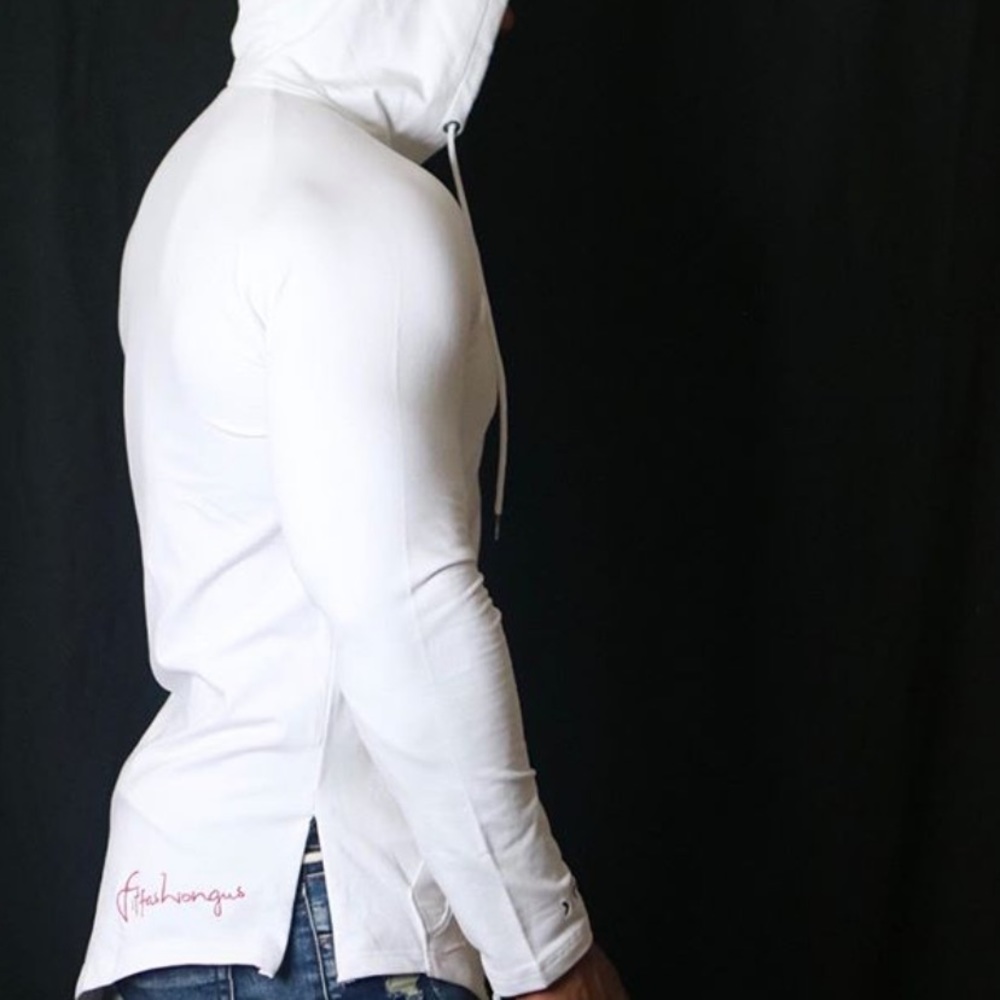 Fitted zip up hoodie